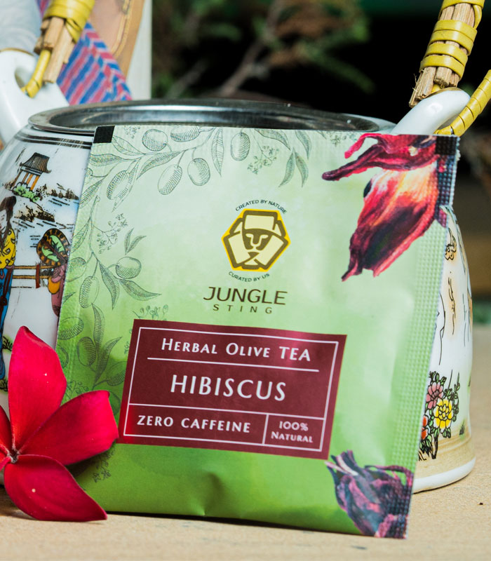 Jungle Sting Herbal Olive Tea Hibiscus