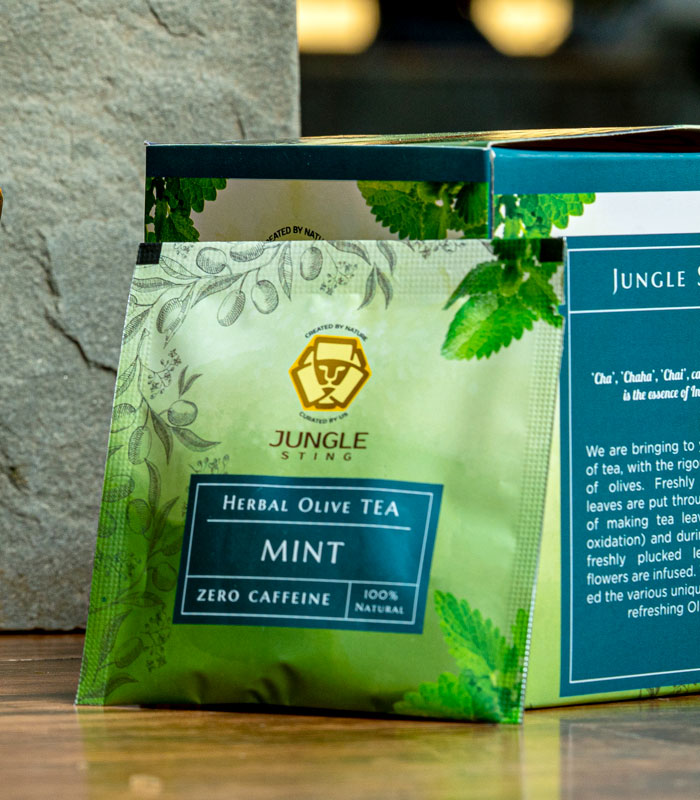 Jungle Sting Herbal Olive Tea Mint